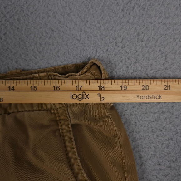 Vintage Polo Ralph Lauren Shorts Mens 35 Brown Chino Heavy Twill Cotton Preppy - Picture 6 of 14